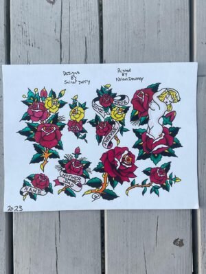 Tattoo flash by Nolan Downey at Unknown Tattoo Co. in Snohomish Washington