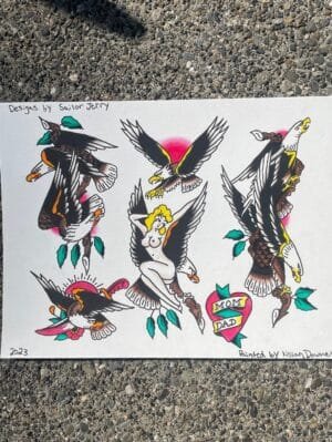 Tattoo flash by Nolan Downey at Unknown Tattoo Co. in Snohomish Washington