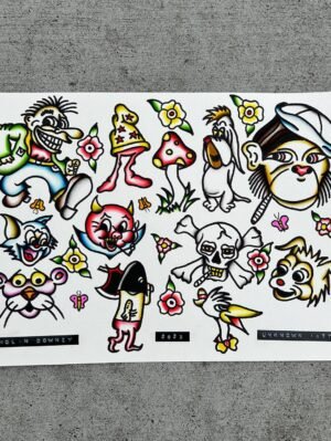 Tattoo flash by Nolan Downey at Unknown Tattoo Co. in Snohomish Washington