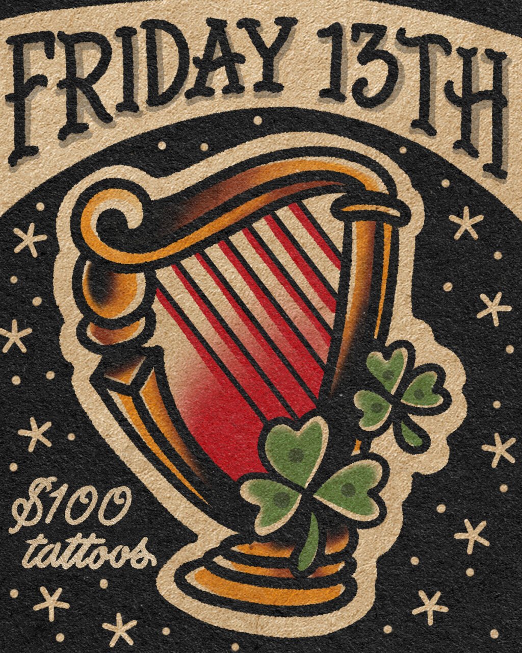 Friday the 13th $100 tattoos at unknown tattoo co. in snohomish washington